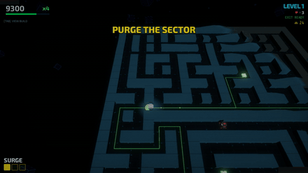 Perfect turn scoring in a bright maze